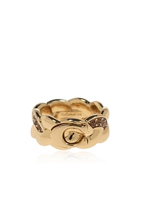 Coach Logo Detail Embellished Ring