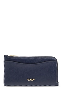 Coach Logo Detailed Zip-Up Wallet