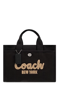 Coach Logo Flocked Tote Bag