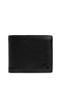 Coach Logo Plaque Bi-Fold Wallet