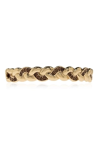 Coach Logo Plaque Embellished Bracelet