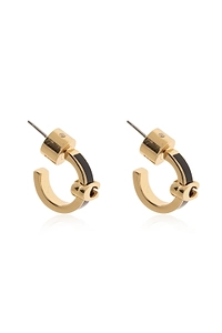 Coach Logo Plaque Earrings