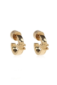 Coach Logo Plaque Earrings
