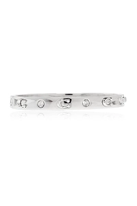 Coach Logo Plaque Embellished Bracelet
