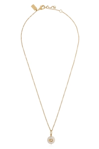 Coach Logo Plaque Pendant Necklace