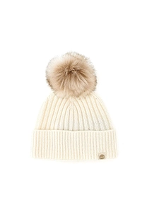 Colmar Pom-Pom Ribbed Beanie Hat