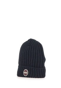 Ribbed Logo Beanie Hat