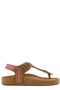 Colors Of California Braided Strap Flat Sandals
