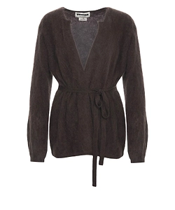 Colorush Brushed Tied-Waist Cardigan