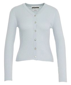 Holand Buttoned Ribbed-Knit Cardigan