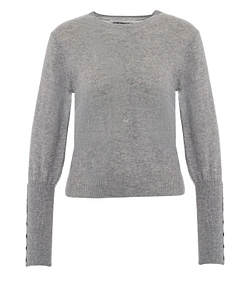 Colorush Mocha Button-Detailed Jumper