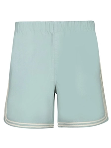 Commas Contrast Trim Elastic-Waist Shorts