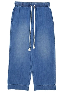 Commas Wide-Leg Drawstring Jeans