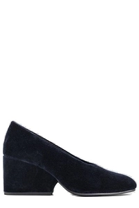 Comme Des GarÇOns Almond Toe Velvet Pumps