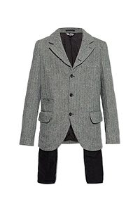Comme Des GarÇOns Button Detailed V-Neck Jacket