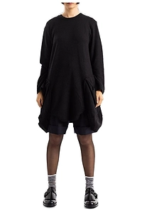 Comme Des GarÇOns Draped Pocket Sweater Dress