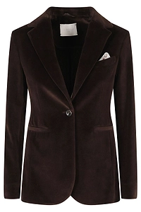 Circolo 1901 Slim Long Velour Blazer