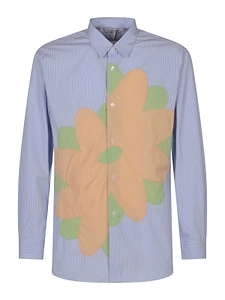 Comme Des GarÇOns Floral Appliqué Shirt