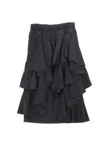 Comme Des GarÇOns Flounce-Detailed Midi Skirt