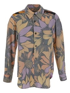 Comme Des GarÇOns Floral Printed Buttoned Shirt