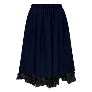 Comme Des GarÇOns Girl Ruffle Bottom Midi Skirt