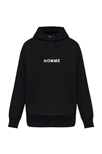 Comme Des GarÇOns Homme Plus Logo Print Hoodie
