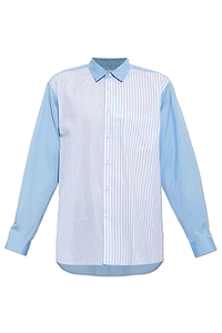 Comme Des GarÇOns Shirt Striped Panel Shirt