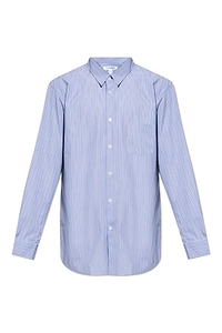 Comme Des GarÇOns Shirt Striped Curved Hem Shirt