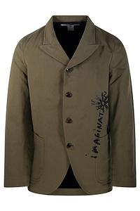 Comme Des GarÇOns Shirt World Hope Printed Blazer