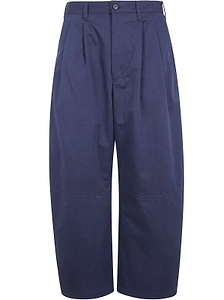 Pleated Wide-Leg Trousers
