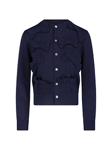 Comme Des GarÇOns Homme Plus Bow Detail Buttoned Cardigan