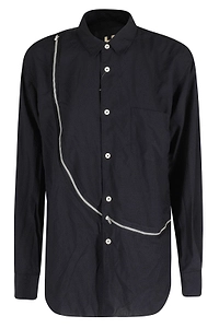 Comme Des GarÇOns Shirt Zip-Detailed Buttoned Shirt