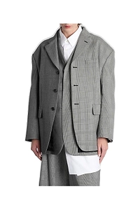 Comme Des GarÇOns Single-Breasted Panelled Jacket