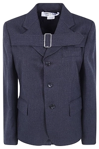 Comme Des GarÇOns Single Breasted Belted Jacket