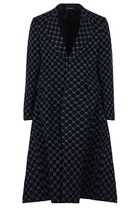 Comme Des GarÇOns Homme Plus Jacquard Single-Breasted Coat