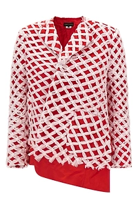 Comme Des GarÇOns Tulle Weave Asymmetric Blazer