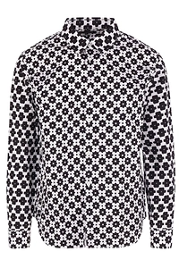 Geometric Printed Long-Sleeved Shirt