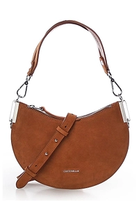 Coccinelle Logo Lettering Zip-Up Satchel Bag
