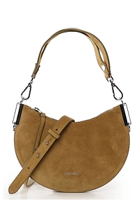 Coccinelle Logo Lettering Zip-Up Satchel Bag