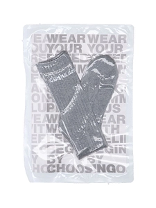 Logo Lettering Ribbed Socks