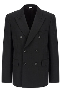 Comme Des GarÇOns Homme Plus Peak-Lapel Double-Breasted Blazer