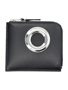 Comme Des GarÇOns Wallet Eyelet Detailed Zip-Up Wallet