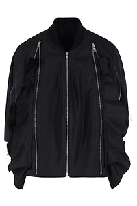 Comme Des GarÇOns Homme Plus Ruffle Detailed Cropped Jacket