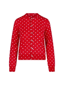 Comme Des GarÇOns Homme Plus Polka Dot Buttoned Cardigan