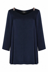 Clips Chain-Detail Shift Dress