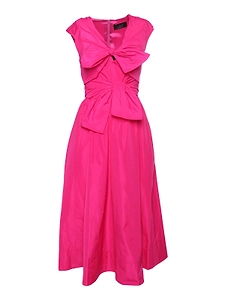 Clips Bow Embellished Sleeveless Dress