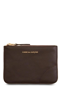 Comme Des GarÇOns Wallet Logo Printed Zipped Cardholder