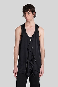 Comme Des GarÇOns Homme Plus Zip Detailed Tank Top