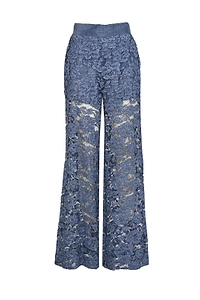 Clips Floral Lace Wide-Leg Pants