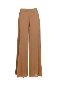 Clips Pleated Wide-Leg Pants